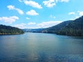 View of Belis lake in Romania