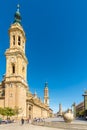 View at the Bell tower of Basilica of Our Lady of the Pillar in Zaragoza - Spain