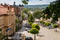 The view from the bell tower of the Basilica of the Virgin of Our Lady of the city Chelm