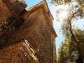 View of the Bell Tower for the Cathedral of Erice in Sicily, Italy. Royalty Free Stock Photo