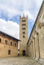 View at the Bell tower of Cathedral of Saint Cerbonius in Massa Marittima - Italy Royalty Free Stock Photo