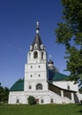 The bell tower of the Intercession Church of the 16th century in Alexandrovskaya Sloboda in Alexandrov, Russia