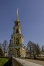 View of the bell tower of the Ryazan Kremlin.