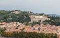 View from the bell tower Torre Dei Lamberti in Verona Royalty Free Stock Photo