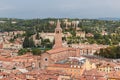 View from the bell tower Torre Dei Lamberti in Verona Royalty Free Stock Photo