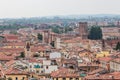 View from the bell tower Torre Dei Lamberti in Verona Royalty Free Stock Photo