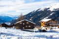 View of the Bellwald ski resort Royalty Free Stock Photo