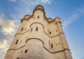 View from below of a Donjon de Chateau in Vincennes castle