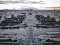 View below of Eiffle Tower