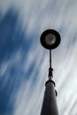 View from below of a street lamp Royalty Free Stock Photo