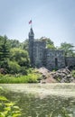 View on the Belvedere Castle in Central park in New York Royalty Free Stock Photo