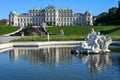 View at Belvedere castle of Vienna in Austria