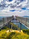 View of the Belvedere Parco Valentino, Piani dei Resinelli, near the Lecco mountain in Como Lake, Italy