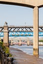 The View Beneath Redheugh Bridge on the River Tyne