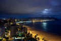 View of Benidorm at night, Spain Royalty Free Stock Photo