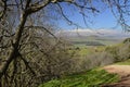 View from Bental mount and hermon mount in the background. Royalty Free Stock Photo