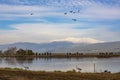 View from Bental mount and Hermon mount Royalty Free Stock Photo