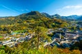 View on Berchtesgaden with Alps mountain during autumn in Bavaria Germany