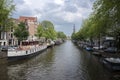 View From The Berensluis Bridge At Amsterdam The Netherlands 5-8-2021