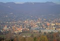 View of Bergamo from hills of the upper city