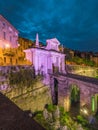 View of Bergamo Italy,the venetian walls and San Giacomo gate