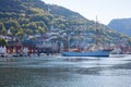 View of Bergen harbor in Norway Royalty Free Stock Photo