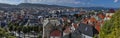 View of Bergen from the mountain Floyen in Norway Royalty Free Stock Photo