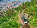View of Bergen port or bay in Norway Royalty Free Stock Photo