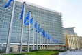 View of the Berlaymont building headquarters of the EU European Commission in Brussels, Belgium Royalty Free Stock Photo