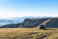 view of Bermamyt mountain Plateau in Caucasus Royalty Free Stock Photo