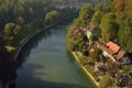 View of Bern city from bridge. Switzerland Royalty Free Stock Photo