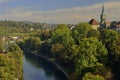 View of Bern city from hill. Switzerland