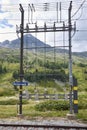 View of Bernina Lagalb train stop Royalty Free Stock Photo