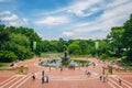 View of Bethesda Terrace, in Central Park, Manhattan, New York City