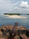 View of a Betul beach from Betul Fort and Cannon