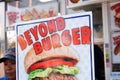 Beyond burger sign