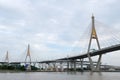 View of Bhumibol Bridge,Thailand Royalty Free Stock Photo