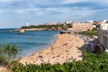 View of Biarritz beach in France Royalty Free Stock Photo