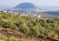 View of the biblical Mount Tabor, Lower Galilee, Israel