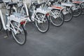 View of a bicycle parking