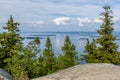 View of the beautiful lake from hill top, Koli National Park Royalty Free Stock Photo