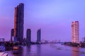 The view of Big river in the City BKK