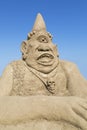 The sand sculpture exhibition held in Antalya Lara Beach. Royalty Free Stock Photo