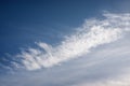 big sirrus cloud on blue sky background Royalty Free Stock Photo