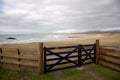 View of The Big Strand Beach, Laggan Bay, Islay, Scotland. Royalty Free Stock Photo