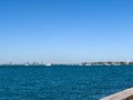The view from Bill Baggs State Park in Miami, Florida in the USA Royalty Free Stock Photo