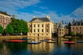 Hofvijver lake and Binnenhof , The Hague Royalty Free Stock Photo