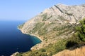 Coastline near Baska Voda in Croatia Royalty Free Stock Photo