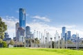 View of Birrarung Marr Park in Melbourne Royalty Free Stock Photo
