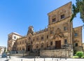 View at the Bishop Palace building in the streets of Salamanca in Spain